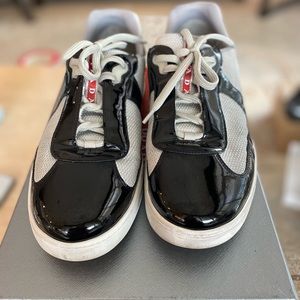 Prada Men's Leather Mesh Sneaker Shoes - 11US/10UK size